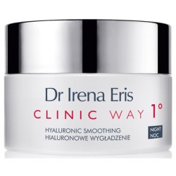 Изглаждащ нощен крем за лице против бръчки с хиалурон 30+ Clinic Way- Dr Irena Eris